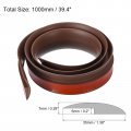 Uxcell Floor Transition Strip 3 3ft Self Adhesive Carpet Edging Trim 1 Meter Pvc For Height Less Than 5mm Dark Brown