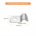 Uxcell 60 Pcs Pipe Strap Fit For 5 32in 4mm 304 Stainless Steel Clamp With 1 Hole Conduit Or Fixing