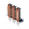 Uxcell Interlock Push Button Switch Piano Type 4pdt 12 Pin 3 Row