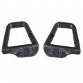 Waltyotur 2 Pcs 16817202 16817203 Convertible Ebony Black Seat Belt Shoulder Guides Replacement For Camaro Firebird 1993-2002
