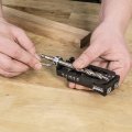Trend Twin Pocket Hole Jig With Hss Drill Bit Depth Setting Collar Square Drive Screws Selection Ph Jig C