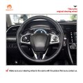 Mewant Steering Wheel Cover For Honda Civic 10 2016-2021 Cr-v Crv 2017-2021 Clarity 2018-2021 Accessories