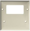 Morris 812 Lexan Wall Plate 2 Gang With Blank 1 Gfci White 