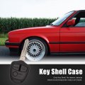 Uxcell New 3 Buttons Blank Key Fob Remote Control Case Shell Replacement For Mitsubishi Lancer Outlander Colt Evo Mirage