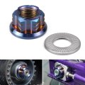 Nicecnc Blue Primary Belt Pulley Nut Rear Axle For Surron Light Bee X S L1e Segway X260 X160 