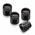 Ipick Image For Gmc At4 Logo In Black On Real Carbon Fiber Barrel Aluminum Tire Valve Stem Caps