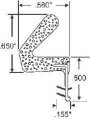 Weatherstrip Kerf-mounted Foam Style 82 Bronze Pack Of 10