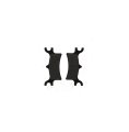 Rear Brake Pads For 2008 Polaris 500 Scrambler 2x4 Semi Metallic Compound General Use Riding