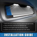 A Absopro Car 6000k White Led License Plate Light Assembly 68228927aa 2835smd For Jeep Grand Cherokee 2017-2021 Patriot