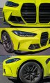 Real Carbon Fiber 2pc Add-on Front Bumper Lip Splitter Kit Compatible For 2021-2023 Bmw G80 M3 G82 G83 M4