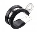 Lokman 20 Pack 1 2 Inch Stainless Steel Cable Clamp Rubber Cushioned Insulated Metal Tube Holder For Pipe Or Wire Cord 