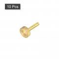 Uxcell Knurled Thumb Screws M6x30mm Flat Brass Bolts Grip Knobs Fasteners For Pc Electronic Mechanical 10pcs