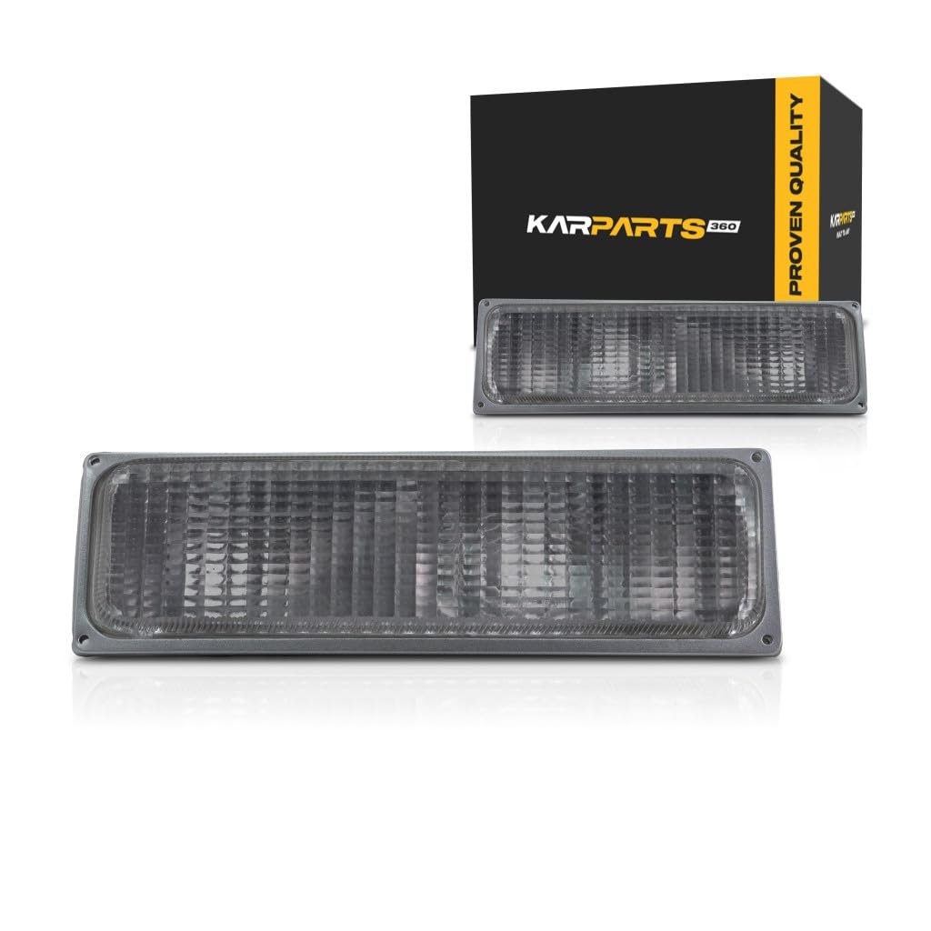 Turn Signal Light For Gmc K1500 K2500 K3500 1990 1991 1992 1993 Driver And Passenger Side Pair Clear Lens Composite Head Lights