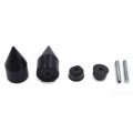 Httmt Black Spike Bar Ends Hand Grip Handlebar End Caps Compatible With Hond Cbr 600rr 2003-2013