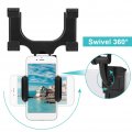 Yosoo Health Gear Rear View Mirror Phone Mount Universal Car Holder Stand Fits Most Phones Within Width 1 95-3 55inch