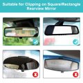 Yosoo Health Gear Rear View Mirror Phone Mount Universal Car Holder Stand Fits Most Phones Within Width 1 95-3 55inch