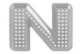 Pilot Automotive Bling Chrome Letter N Bl555n 
