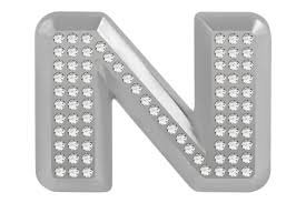 Pilot Automotive Bling Chrome Letter N Bl555n