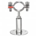 Uxcell Wall Mount Ceiling Pipe Support 304 Stainless Steel Adjustable Bracket Clamp For 32-34mm