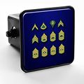 Trailer Hitch Cover Us Army Enlisted Rank Insignia 
