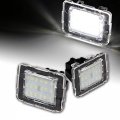 Eparts White 18 Smd Led License Plate Light Full Tag Lighting Lamp Pair For Mercedes Benz W166 R172 X204 X166 X205 