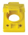 Leviton 60w04 1-gang Receptacle Flip Lid 20a Locking Wetguard Corrosion Resistant Thermoplastic Yellow 