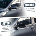 X Autohaux 1 Pair Car Rear View Driver Passenger Side Mirror Cover Cap Overlay Gloss Black For Kia Forte Cerato K3 2019 2020