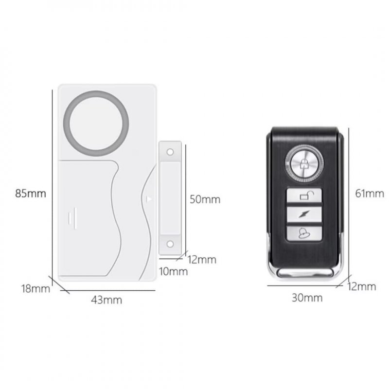 Door Opening Sensor Wireless Time Delay Alarm And Window Security Home