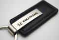 Au-tomotive Gold Inc Officially Licensed Black Leather Key Chain For Honda