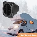 X Autohaux 4pcs Warm Air Vent Outlet 42mm Auto Car Heater Duct Hose Pipe 360 Degrees Rotatable Parking Conditioner Steering For