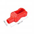 Uxcell Top Post Battery Terminal Insulating Rubber Protector Covers For 18mm Cable Red Black 1 Pair