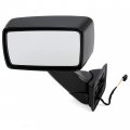 Hecasa Power Mirror Left Compatible With 2006-2010 Hummer H3 H3t Side Towing Replacement For 20836083 Black Driver 