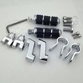 Chrome Footpegs With 1 Clamps For V-star Xvs1300 Xvs650 Xvs950 Xvs1100 Xv1600 Xv1700 Xv1900 Xvs1900 Xv250 Xv400 Xv535 Xv750 