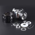 2x Mini Bi-xenon Projector Lens Kit With Black Shrouds High Low Beam Headlight Lhd For Chevy Dodge Gmc Ford Jeep