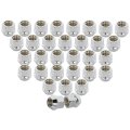 9 16-18 Wheel Lug Nuts 32pcs Open Chrome Nut 0 83 90 Factory Replacement For Chevroletd For Jeep 