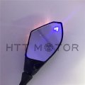 Httmt Mt242a- 10mm Motorcycle Led Turn Signal Rearview Side Mirrors Compatible With Suzuk Cruiser
