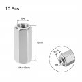 Uxcell M4x12mm Female-female Hex Nickel Plated Pcb Motherboard Spacer Standoff For Fpv Drone Quadcopter Computer Circuit Board