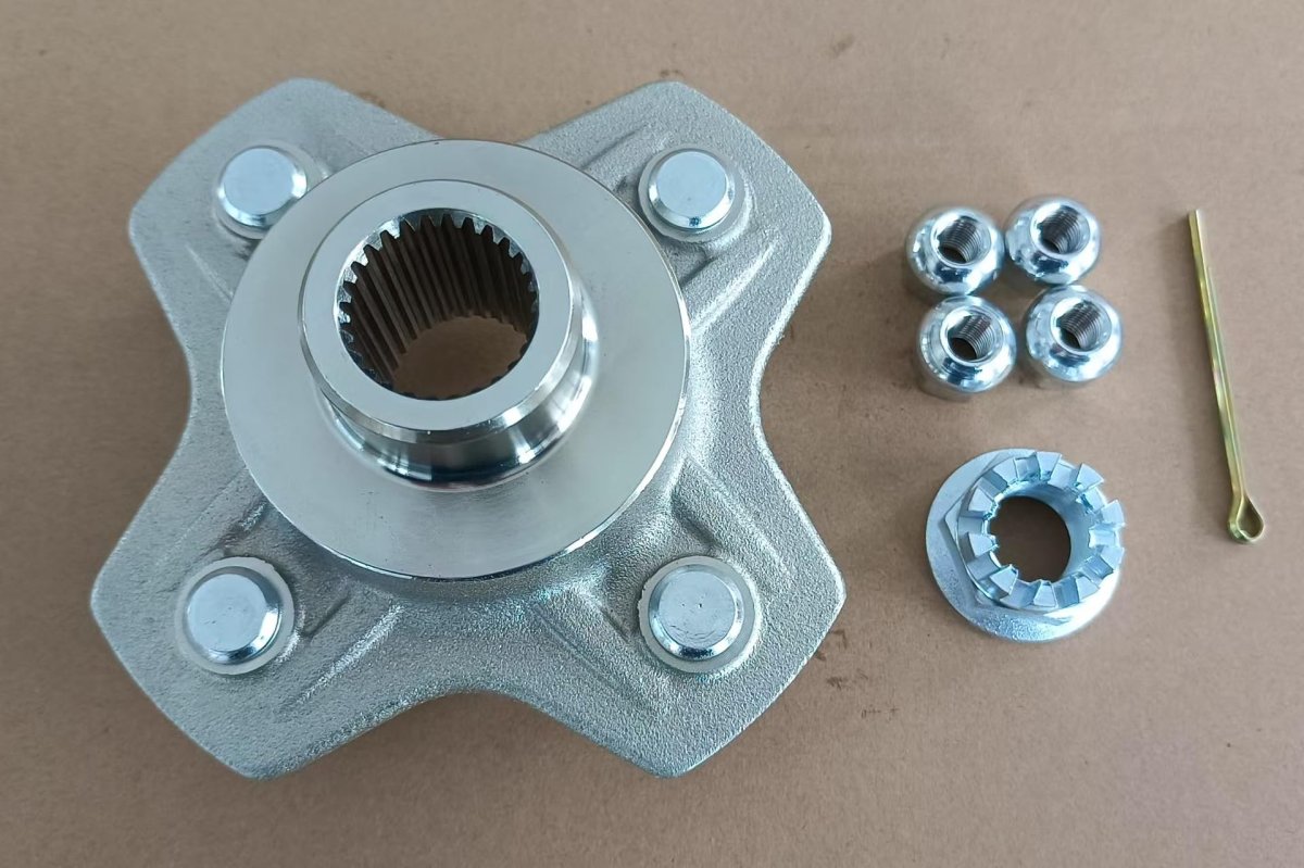 Rear Right Axle Wheel Hub With 5 Nuts For Honda Trx420 Rancher Trx500 And Trx520 Atvs Replaces 42610-hr3-a20 Fits Trx420fa