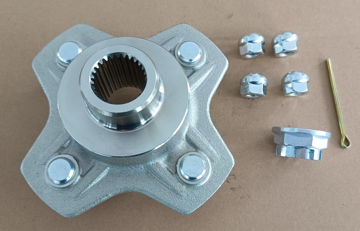 Rear Right Axle Wheel Hub With 5 Nuts For Honda Trx420 Rancher Trx500 And Trx520 Atvs Replaces 42610-hr3-a20 Fits Trx420fa