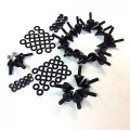 Hongk- Motorbike Spike Black Fairing Bolts Kit Compatible With 1993-1999 Cbr 900rr 2000-2001 929rr 2002-2003 954rr B01bi8qquk