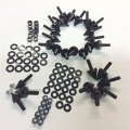 Hongk- Motorbike Spike Black Fairing Bolts Kit Compatible With 1993-1999 Cbr 900rr 2000-2001 929rr 2002-2003 954rr B01bi8qquk