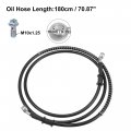 X Autohaux Brake Hose Motorcycle Hydraulic Line Oil Pipe With Spring Protection Fitting For Atv Motocross Racing Bike 180cm
