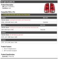 Tail Light Assembly Set Of 2 For 2007-2013 Gmc Sierra 1500