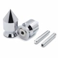 Xkh- Chrome Spike Swingarm Spools No Logo 10mm Thread Compatible With Kawasaki Zzr 600 2003-2008 Ninja Zx-6rr Zx600 2003-2006