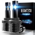 Beamtech 9006 Led Fog Light Bulbs Fanless In Line Hb4 6500k 12000lm 60w Xenon White Of 2 