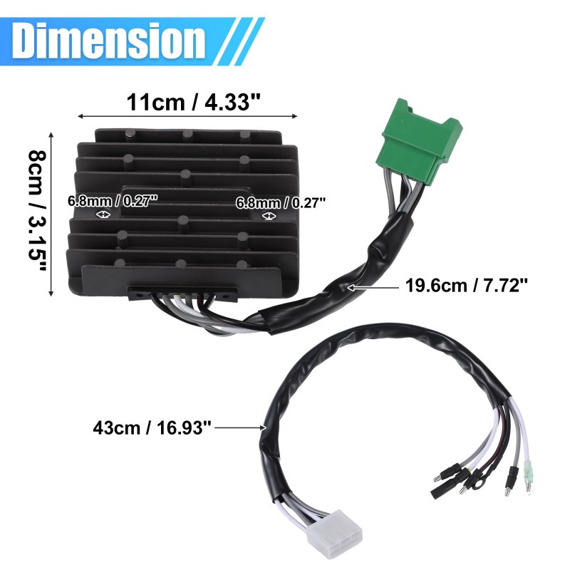 1 Set Rectifier Charging Module Assembly W Sub-wiring Harness For Honda Gx440a Gx610 G20 Gx630 Gx640 Gx660 Gx670 Gx690 6 Wires