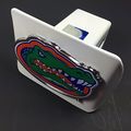 Amg Ncaa University Collegiate White Metal Hitch Cover For 2 Inch Receiver Florida 