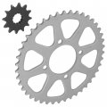 Caltric Front And Rear Sprockets Compatible With Kawasaki Ksf250a Mojave 250 1987 1988 1989 1990-2004