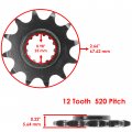 Caltric Front And Rear Sprockets Compatible With Kawasaki Ksf250a Mojave 250 1987 1988 1989 1990-2004