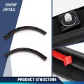 Rear Wheel Arch Fender Flare Molding Trims Left Right Side Pair For Tesla Model X 2016 2017 2018 2019 2020 2021 2022 2023